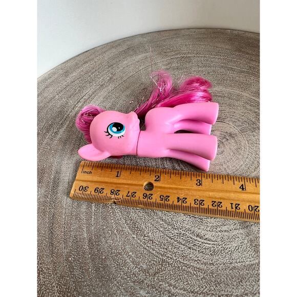 My Little Pony MLP Pinkie Pie Tinsel Hair 3" Brushable Pony - Picture 6 of 6